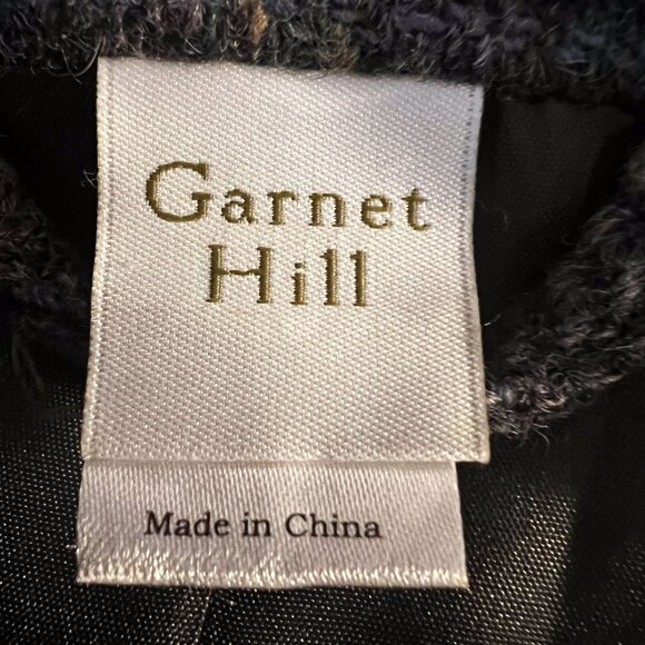 Garnet Hill 100% Wool Blend Plaid Blazer Jacket School boy Academia Size 4 - Picture 6 of 11